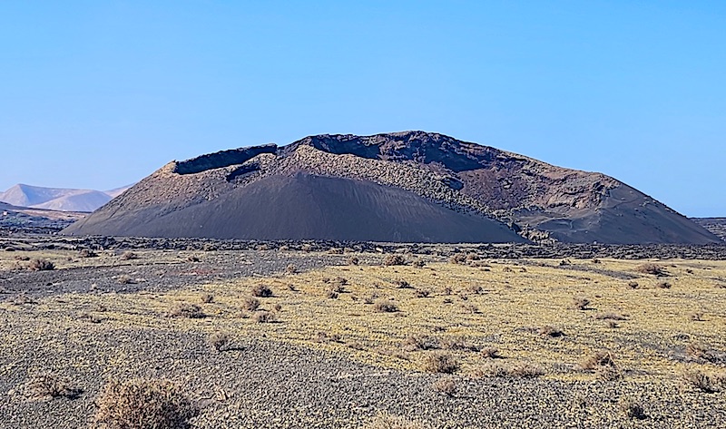 Blick auf den Krater der Caldera de los Cuervos