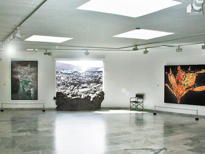 César Manrique Kunstgalerie mit Lavafenster