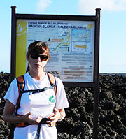 Start zur Caldera Blanca - Wanderführerin Arminda