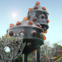 Eisenlampen-Skulpturen von Manrique