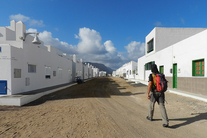 Straße in Caleta de Sebo Straße in Caleta de Sebo