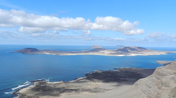 La Graciosa - Blick vom Risco de Famara Lanzarote