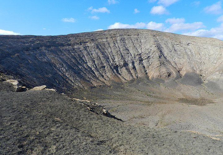 Blick in den Kessel der Caldera Blanca